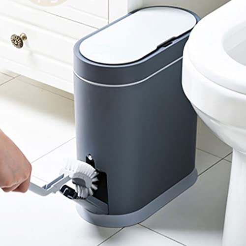 WENLII 8L pametna kanta za smeće za domaćinstvo indukcijska vodootporna toaletna navlaka četka za toalet integrisana kanta za smeće