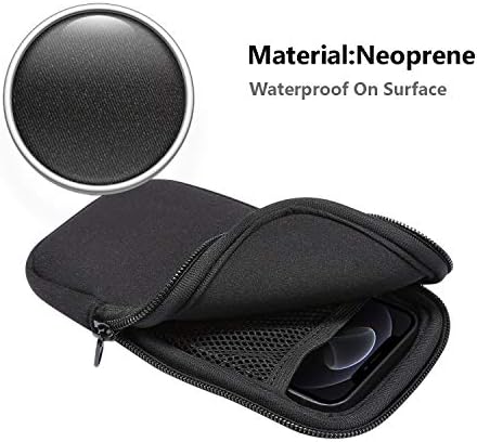 Nosivi telefon, džepni klip Neoprene telefon za telefon, 6,1 inčna mobilna torba za cipele sa patentnim zatvaračem kompatibilna sa