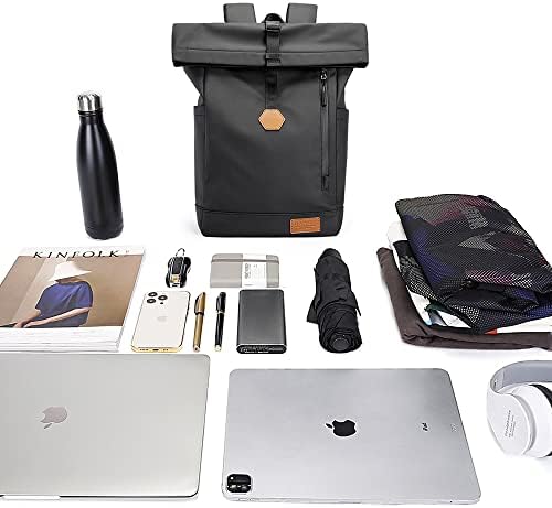 Bange Muška ruksaka, kauzalni ruksaci se uklapaju za 15,6 inča za laptop, vodootporan ranac sa magnetskim škarom, za muškarce i žene