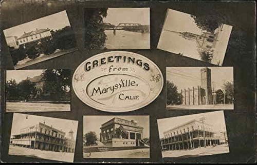 Pozdrav iz Marysville-a, Kalifornija Marysville, Kalifornija CA Izvorna antička razglednica