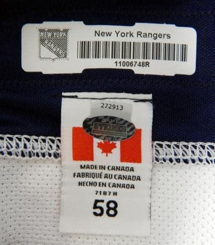 Njujork Rangers Igra Polovna bijela vežbanje Jersey Reebok 58 DP32420 - Igra Polovni NHL dresovi