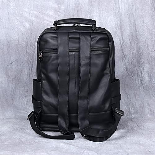 WETYG muški ruksak od prave kože muški 14-inčni ruksak za Laptop putni ruksak Muška torba Školska torba Muška