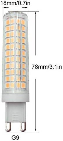 G9 LED Sijalice Zatamnjive 10w110v toplo Bijela 3000k LED kukuruzna svjetla JCD T4 G9 bin-pin baza,zatamnjiva, 136 LED 2835 SMD,3