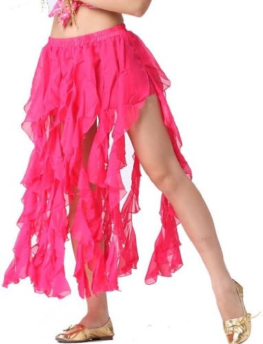 Zltdream Trbušni ples 16pcs-curling jellyfish suknje za djevojčice i vunena trbušnja plesa odjeća