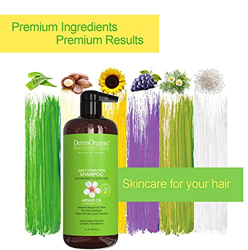 Derorganic Daily hidratantni šampon sa Arganovo ulje-bez sulfata & Sigurno u boji, 33.8 Florida.oz.
