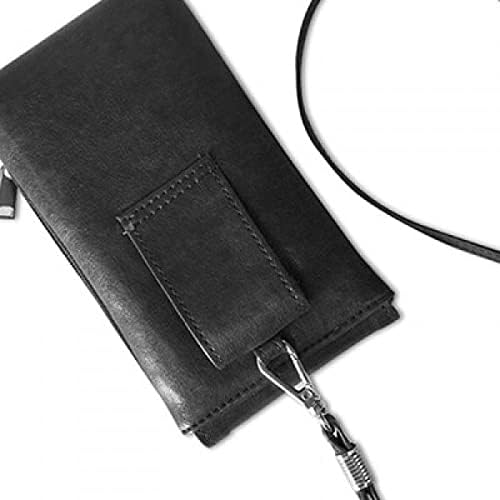 Šarene glazbene note Narančasti telefon novčanik torbica pametni telefon viseći lažnu kožu crno