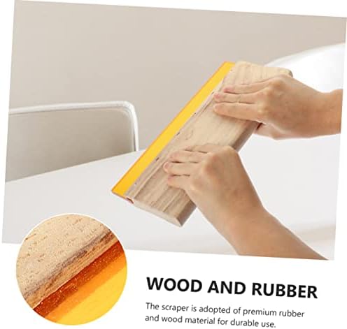 EXCEART 1 Set otporan sa uključivanjem Squeegees tkanina drvena dodatna oprema pribor strugač ručka gumeni okvir za štampanje profesionalni