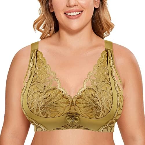 Bras for Women No Underwire Sexy Lace Bra for Womens Underwire Bra Lace Floral Bra Unlinded Unlinded Plus Size Full