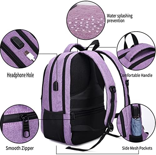 Monsdle putni ruksak za Laptop računare ruksaci protiv krađe sa USB priključkom za punjenje, putni ruksaci poslovna Radna torba 15,6