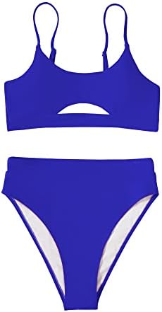 MOSHENGQI ženski Bikini visokog struka dvodijelni kupaći kostim visokog kroja