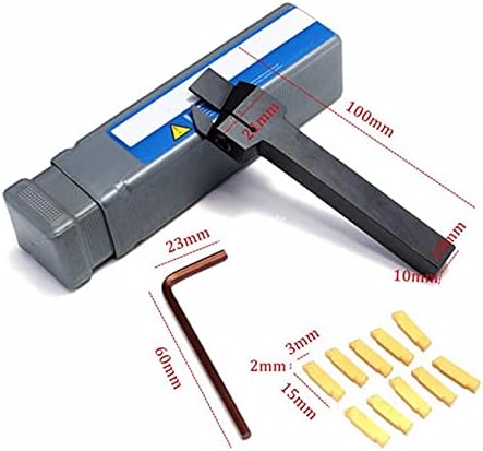 Površinski rezač za glodanje MGEHR 1010-2 10x10 X100mm držač alata za žljebove, sa oštricama od 10 MGMN200, za sečenje od 2 mm i ključeve,