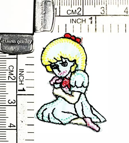 Kleenplus 3kom. Mini nalepnice za princeze nalepnice plava princeza crtano gvožđe za Vezenje na tkanini Applique DIY šivenje zanat