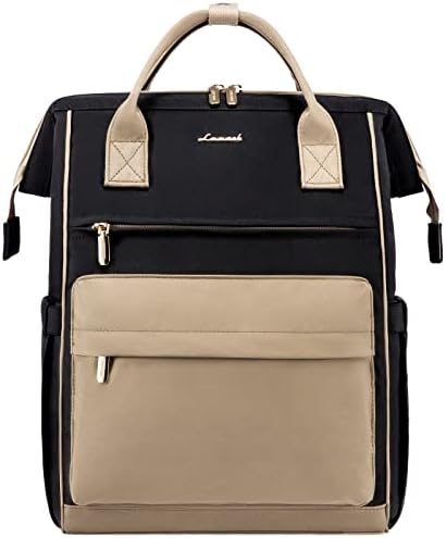 LOVEVOOK torba za laptop ruksak za žene vodootporna torba za Učiteljsku sestru, 15,6-inčna Radna torba za laptop sa USB portom, ruksak