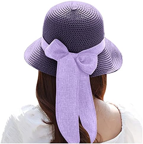 Ljetne šape za žene širokim rubom Ljeto sklopivi sunčani šešir Mala svježa morska kuća za odmor hat bejzbol kape