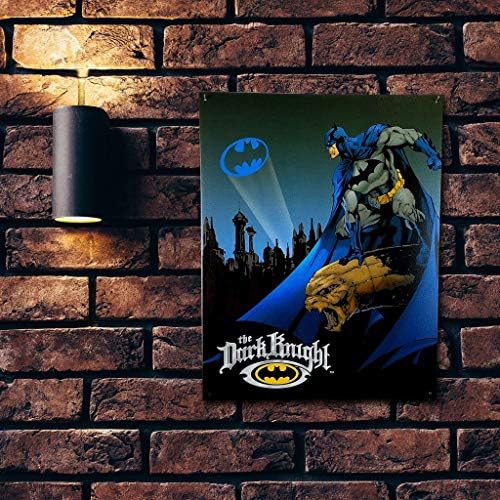Otisci plus paket batman-The Dark Knight Retro TIN znak Décor - Vintage Metal znak Potpuno sa vijcima za prikazivanje u vašem matičnoj