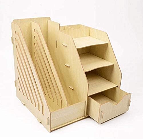 Liruxun stalak za skladištenje, Drvo, multifunkcionalno skladište, jak i izdržljiv, može se koristiti za stavljanje knjiga ili novina