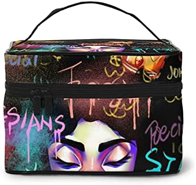 Ezyes afrički američki toaletni torba multifunkcijska kozmetička torba prenosiva šminka šminke Travel Kozmetički organizator Torba
