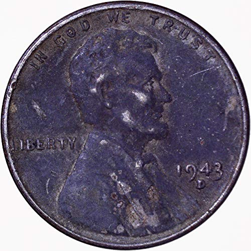1943 d čelik Lincoln pšenica Cent 1c vrlo dobro