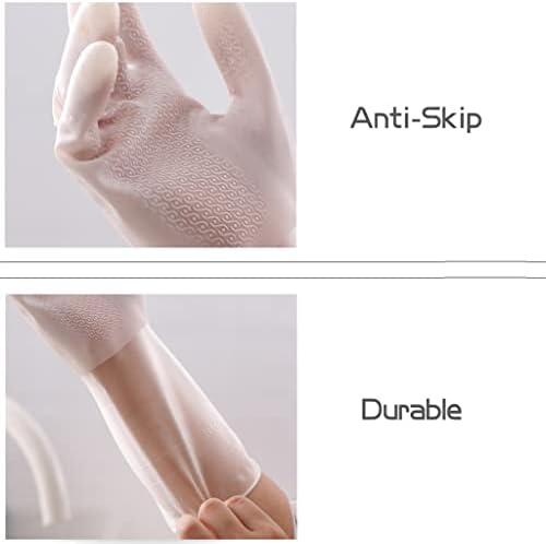 N / A 1 par lateks rukavice neklizajuće izdržljive Polutransparentne kućne poslove pranje veša vodootporne rukavice za čišćenje kuhinje