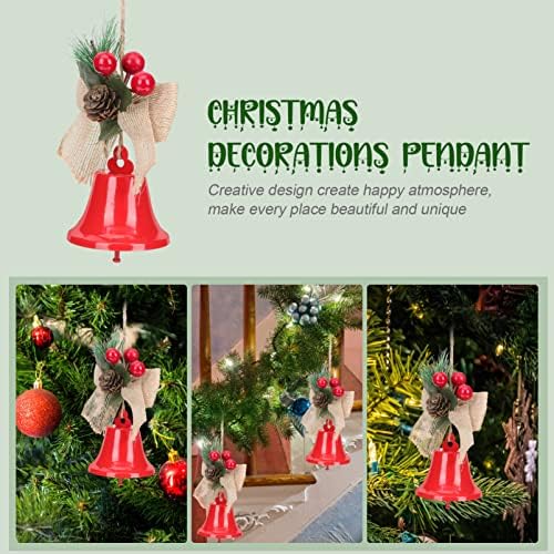 Yardwe 2pcs Božić Jingle Bell Xmas Bell s pinecone Jingle Bell Privjesak Ornament Božićno drvce Viseće ukrašavanje za Xmas Party Favories