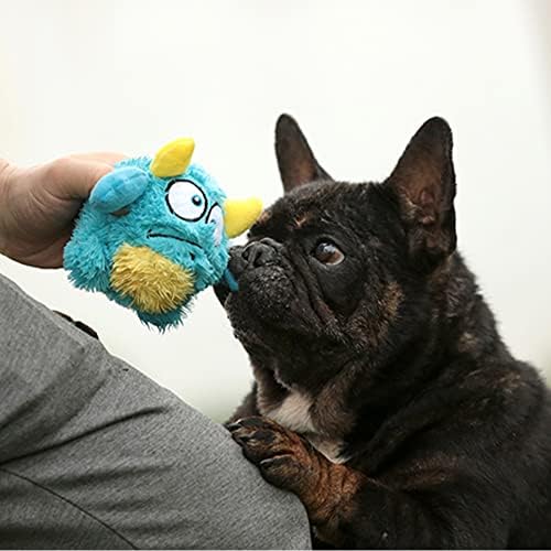Hoyeeco Christy igračka za pse, Spikey igračka za pse za mali pas, žvakala igračka za pse za čišćenje zuba, šiljaste kuglice u plavoj