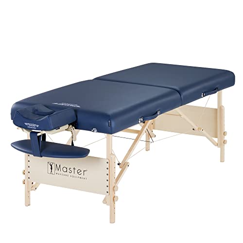 Master masaža Coronado prijenosni stol za masažu Pro Paket-Podesiva visina, radni kapacitet od 750 lbs. i 3-inčni pjenasti jastuk