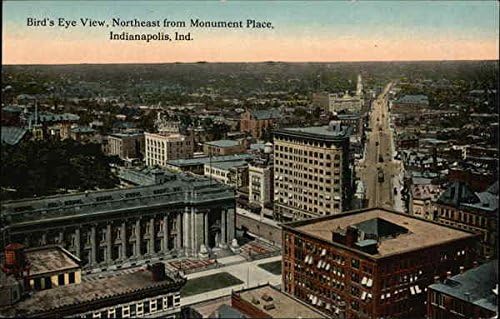 Bird's eye View, sjeveroistočno od Monument Place Indianapolis, Indiana u originalnoj antičkoj razglednici