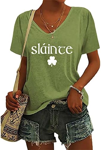 Fiogomis ženski Slainte Slainte St. Patrickov dugi rukavac Dukserska majica Sharock majice s dugim rukavima za žene
