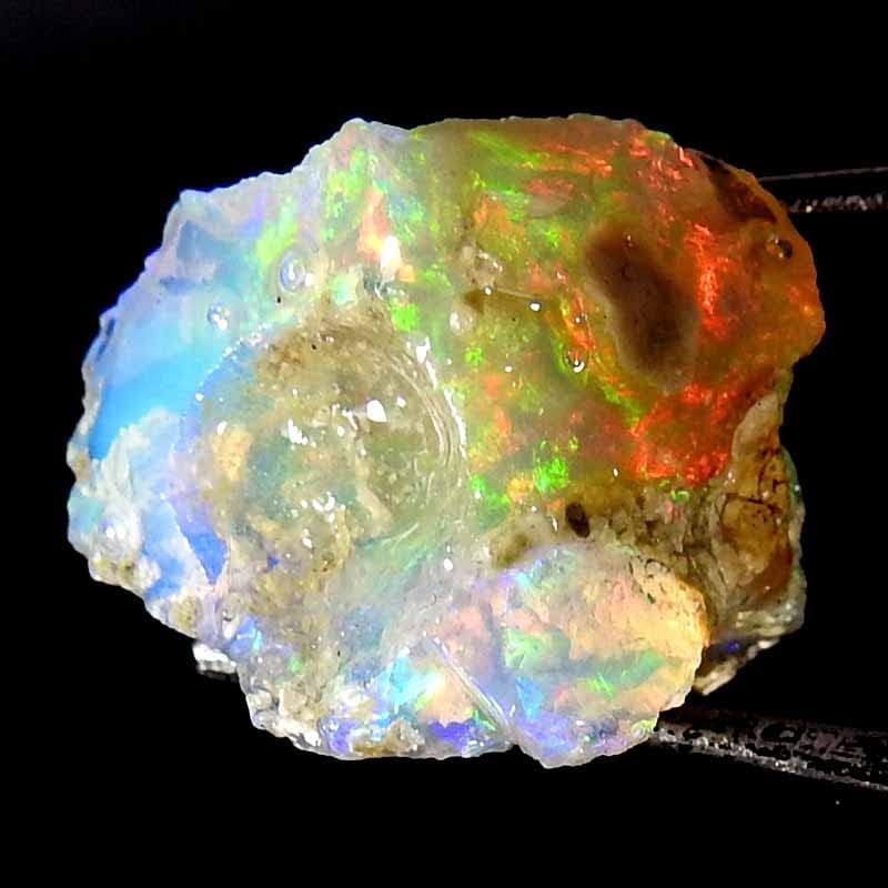Jewelgemscraft ™ 02.71CTS. Ultra vatra sirovi opal, prirodni grubi, kristali dragog kamenja, etiopski opal rock, nakit pravac, liječenje