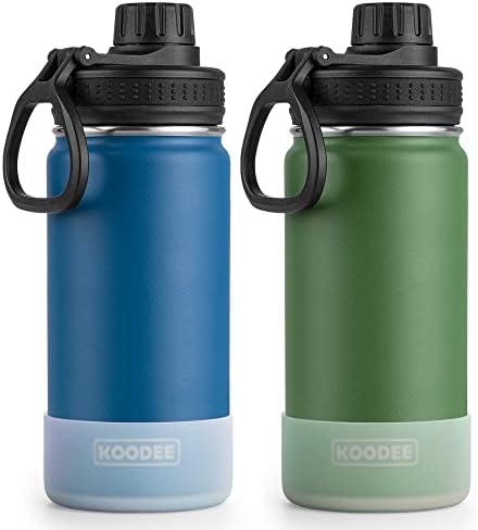 Koodee Kids boca za vodu 2 paket 16 oz Vakuum izolirana voda za izolirane vode široke usta sportska tikvica sa propusnim izljevom