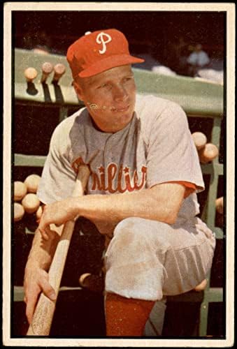 1953 Bowman 10 Richie Ashburn Philadelphia Phillies Vg / Ex + Phillies
