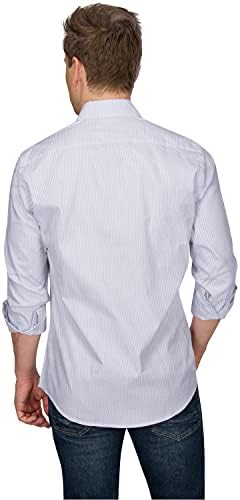 Nevremene košulje za muškarce dugih rukava - casual gumb prema dolje majice - otporan na bora, standardni fit, prugasti dizajn