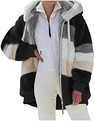 Zimske jakne za žene modne, žene zimski kaputi, zimske jakne za žene bez kapuljače Kardigan otvoreni prednji kaputi sa džepovima