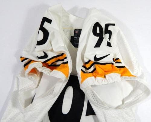 2012 Pittsburgh Steelers Alameda Ta'amu 95 Igra izdana Bijeli dres 50 DP48940 - Neintred NFL igra Rabljeni dresovi