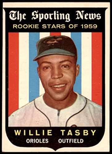 1959 TOPPS 143 Willie Tasby Baltimore Orioles ex Orioles