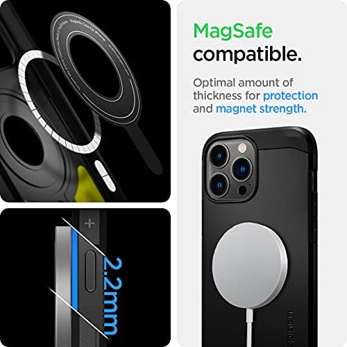 Spigen TOUGH oklop MAG [Extreme Protection Tech] Kompatibilan sa Magsafe dizajniran za iPhone 13 Pro Max Case - Crna