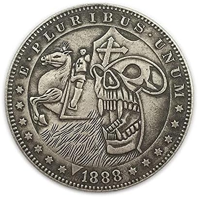 Reljefni 1888 bijesnog ratnog konja SAD 骷髅 Coin Micro-poglavlja Kolekcija kolekcija kolekcija kolekcija kovanica