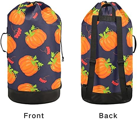 Narandžasta bundeva Halloween torba za veš sa naramenicama ruksak za veš torba za zatvaranje Vezica za vješanje Hamper za camp Travel