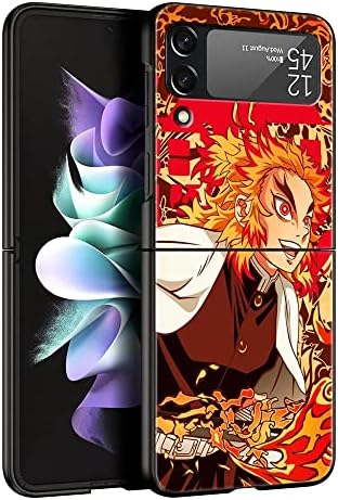 Anime Demon to Slayer kompatibilan sa Galaxy Z Flip 4 Case Inosuke Rengoku futrola za telefon SS Z Flip 4 Case Tanjiro Nezuko Hard