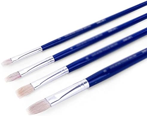 TJLSS četkica 4 Pack Gouache Brush GOUAche četkica Art Drveni pol Slikarskog materijala