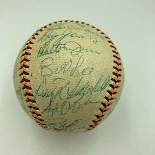 1969. Boston Red Sox tim potpisao je američka liga bejzbol Carl Yastrzemski JSA - autogramirani bejzbol