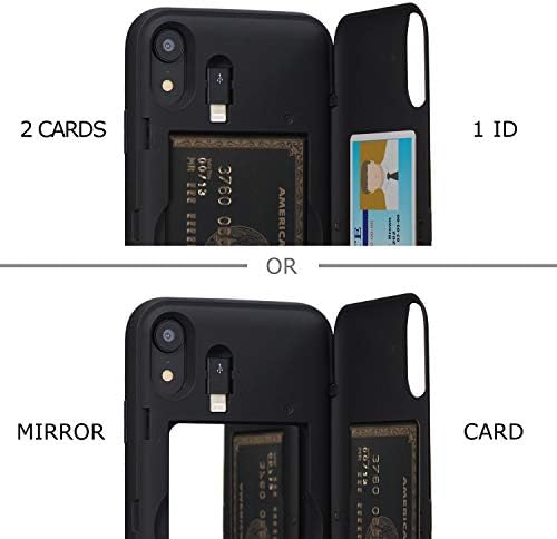 Toru CX PRO futrola za iPhone XR, sa držačem kartice | tanak zaštitni poklopac sa skrivenim Kreditnim karticama novčanik Flip Slot