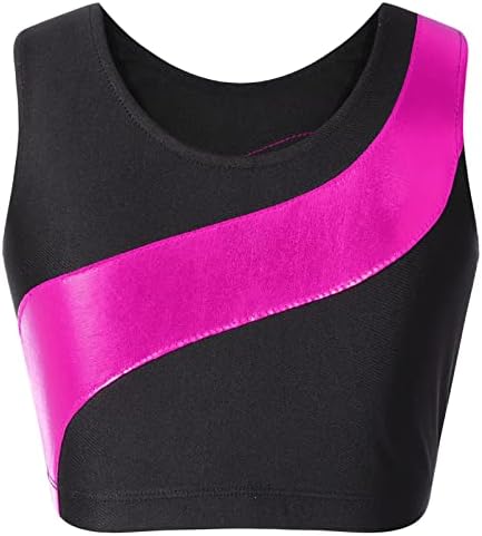 AISLOR Kids Girls Ballet Dance Carp Tank Top Yoga Vest Sportska gimnastička vježba BRA Atletic Majica Plesna odjeća