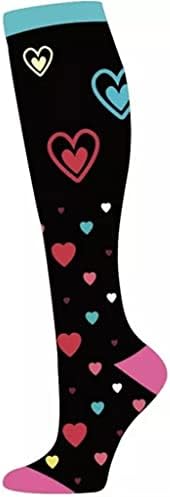 Čarape za kompresiju čarapa 15-20 MMHG je najbolje diplomirani atletik za muškarce i žene, trčanje, let, putovanja čarape žene