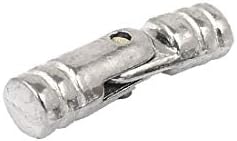 X-Dree ormar za nehrđajuću čelik savijen šarke 5mmx18mm srebrni ton (Gabinete Cilindro Acero Inoksidable Doblado Soporte Bisagra 5mmx18mm