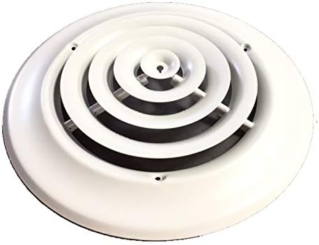 HBW 8 okrugli strop difuzor bijeli prah premazan spoljnom dimenzijom od 12 ugradnje u 8 kanal