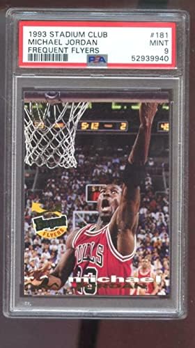 1993-94 TOPPS Stadium Club 181 Michael Jordan PSA 9 Ocjenjivačka kartica čestih letaka - nepotpisane košarkaške kartice