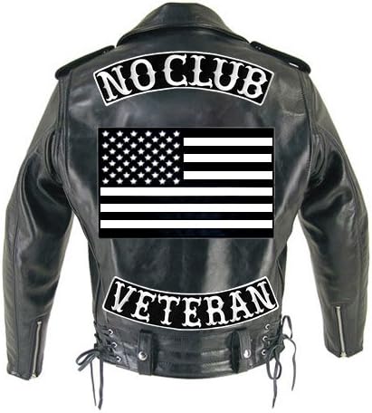 Veteran Iron-on vezeni zakrpa biciklistička jakna prsluk jakne Vest Rocker veličina 12 XL USA