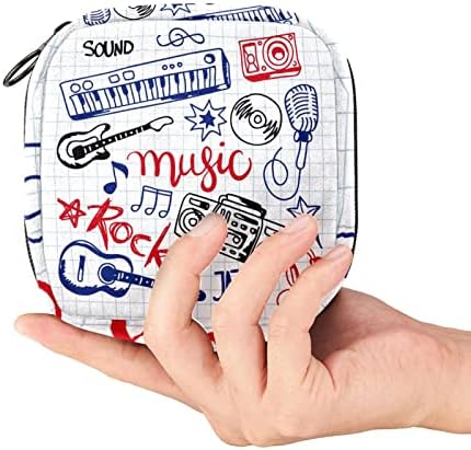 Šareni glazbeni uzorak sanitarne vrećice za skladištenje salveta Menstrualna čaša torbice Držači držač za jastučić Tampon Torbe