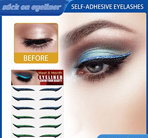 XGBYR 2023 nova nadogradnja Stick na Eyeliner, Stick na Eyeliner trake, Stick na Glitter Eyeliner, Stick na Eyeliner Glitter